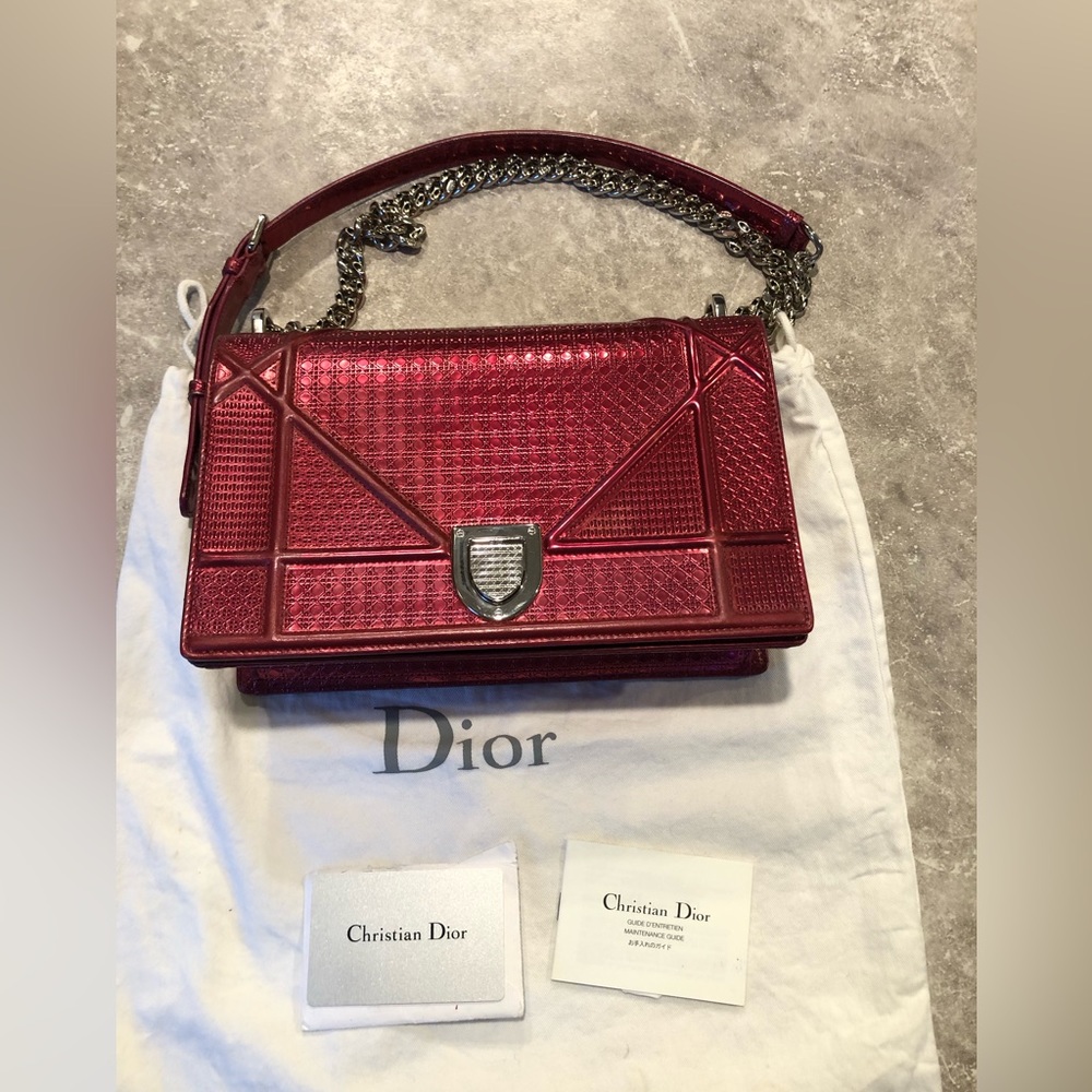 Authentic Dior Diorama Medium Bag